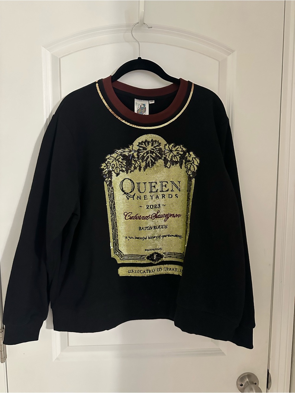 Queen of Sparkles Wine Sweatshirt